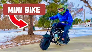 My Brother Got a MINI BIKE For Christmas!!! *His Reaction Was Awesome*