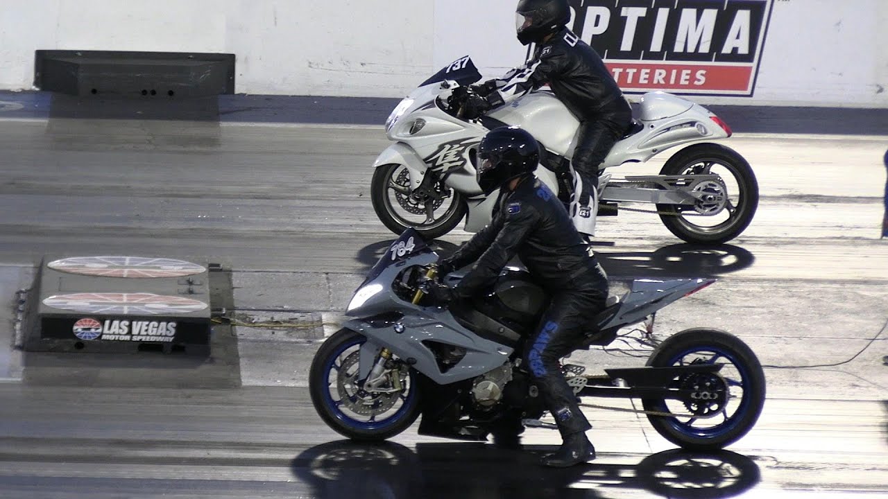Hayabusa vs BMW 1000 RR - motorbikes drag racing - YouTube
