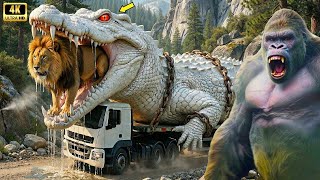 King Kong Vs Monsters  Movie  Giant Crocodile Vs King Cobra  Epic 4k Battle