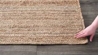 nuLOOM Handwoven Rigo Jute Rug, 8' Round, Natural