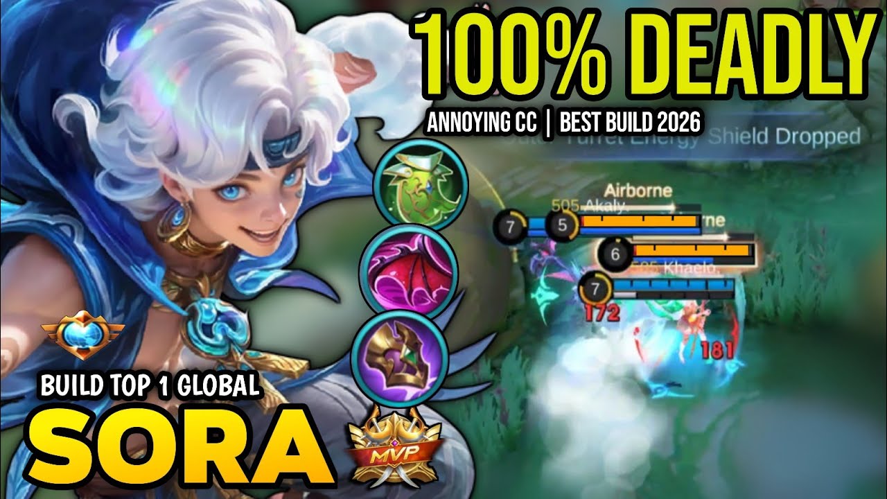 SORA BEST BUILD 2026 | BUILD TOP 1 GLOBAL SORA GAMEPLAY | MOBILE LEGENDS✓