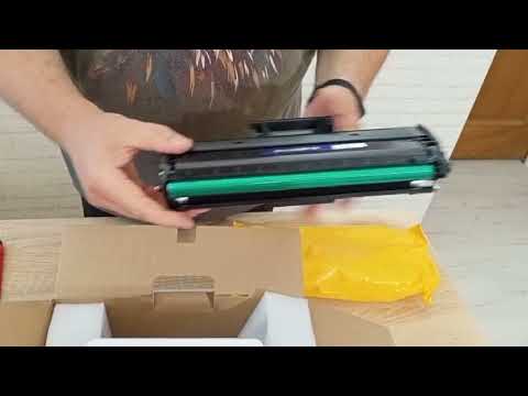 Распаковка Картридж Free Label Samsung MLT-D111S (FL-MLTD111S) из Rozetka