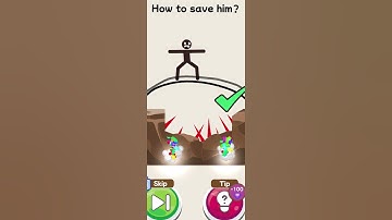 Save Stickman: Draw 2 Save Save the Stickman Draw Game #part3  #shorts