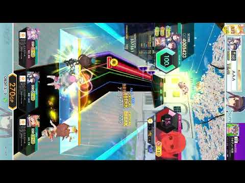 オンゲキ  うまぴょい伝説  (MASTER)  ABFB  全画面推奨   (-O.N.G.E.K.I.- ,Japanese Rhythm Game)