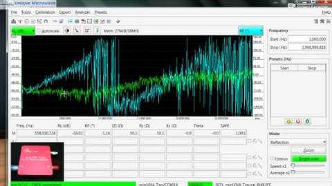 MiniVNA Tiny Calibration Steps