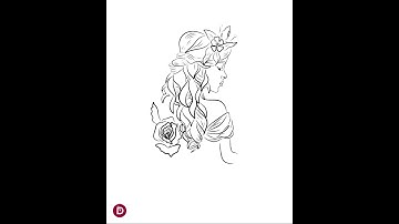 Line Art Using Infinite Painter 🖌️ #shorts