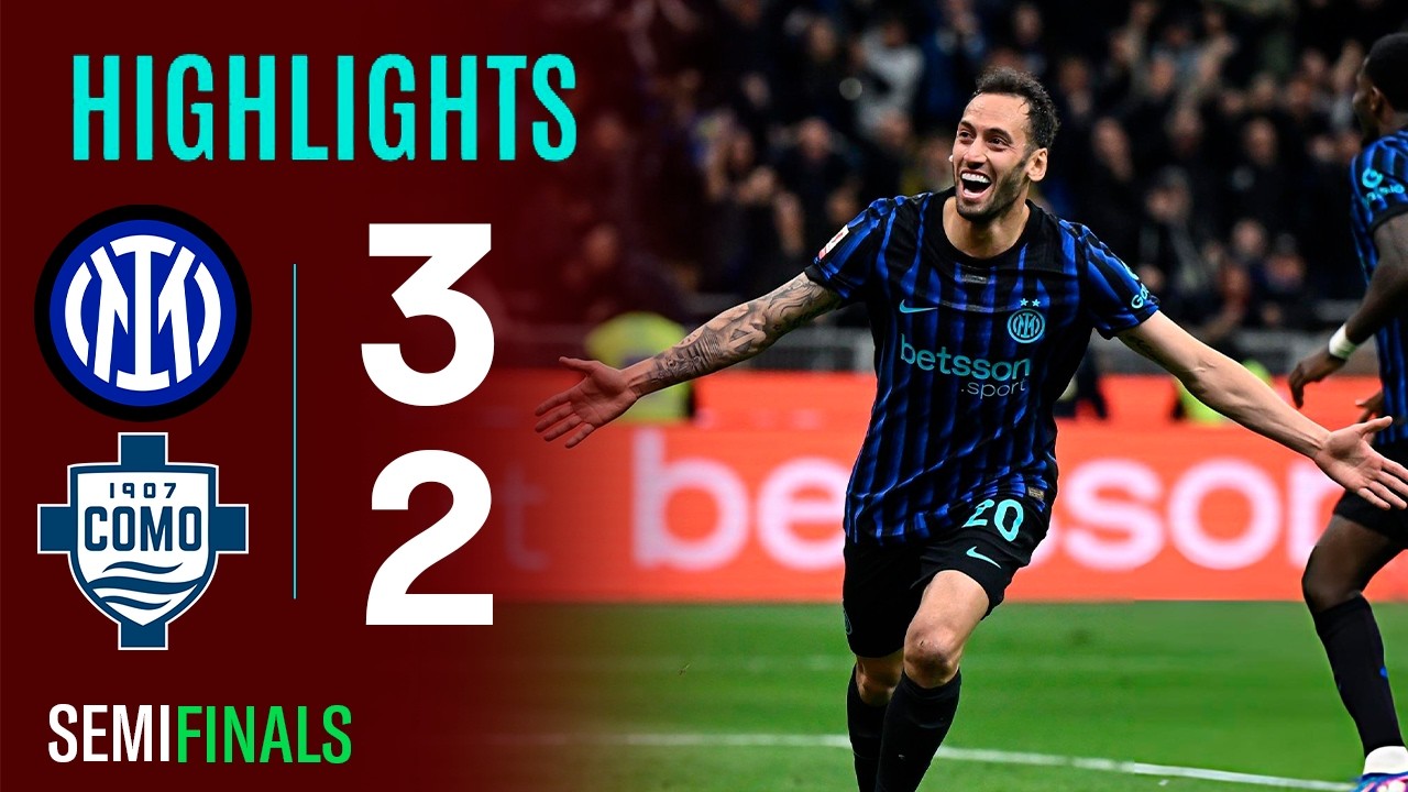 Inter Youtube Inter vs Como 3-2 Highlights Goals | Coppa Italia 2026 | milan inter ...