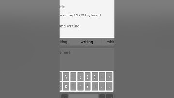 LG G3 keyboard on Nexus 5