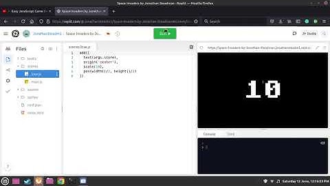 Space Invaders with Kaboom and JavaScript.