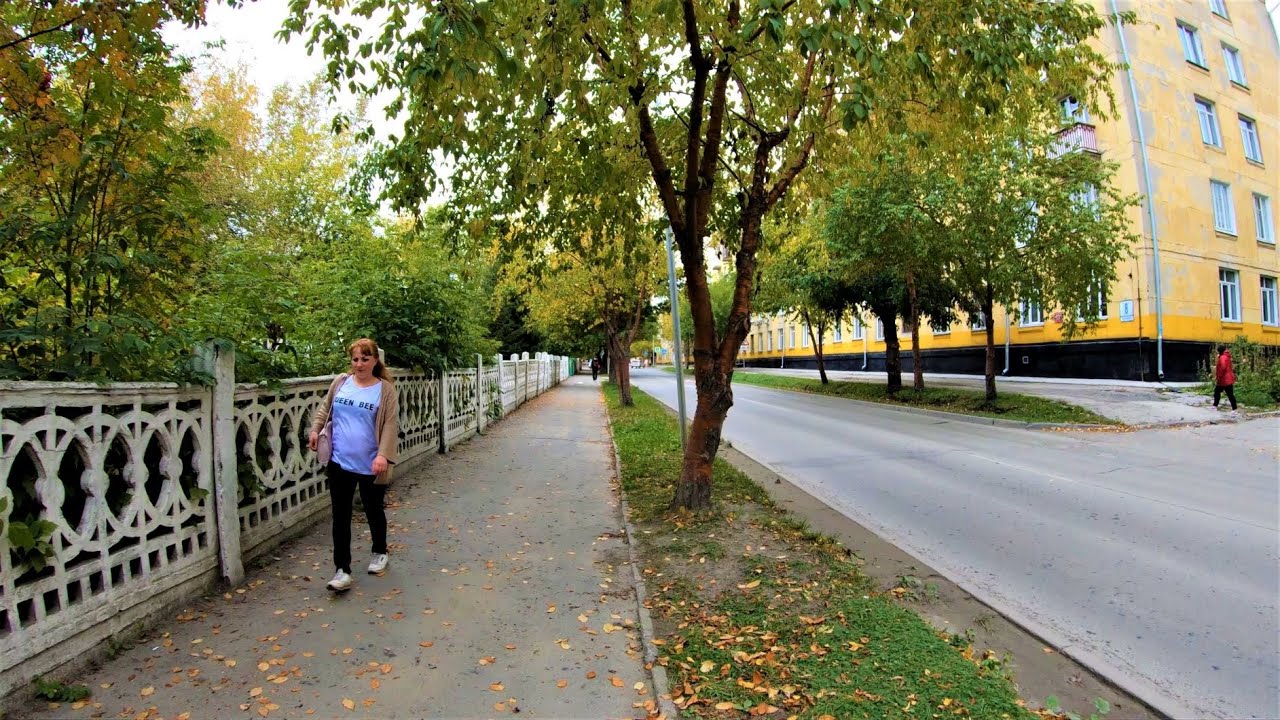 Новосибирск 4К - Прогулка по улице Александра Невского