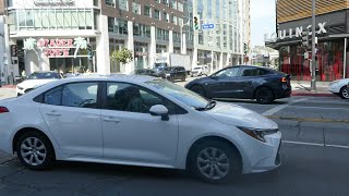 Idiots Blocking Crosswalk & Pedestrians Los Angeles California USA May 1, 2025