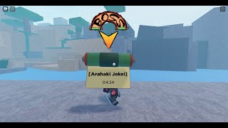 Arahaki Jokei Boss Fight Location   Full Fight | Shindo Life
