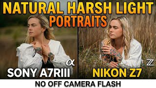 Midday Outdoor Portraits That POP | Sony A7RIII vs Nikon Z7 (No Flash)