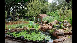 Serene Pond Gardens & Funky Outdoor Living : Jeannie & Steven Ferrier | Central Texas Gardener