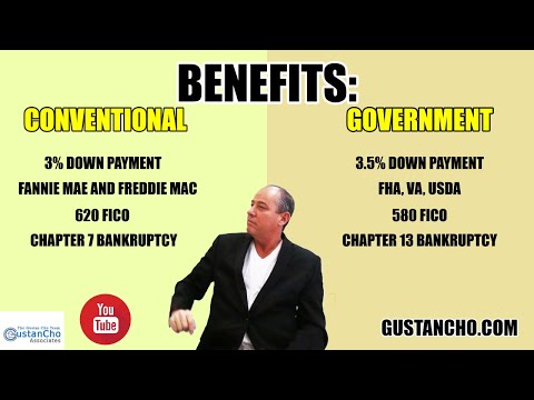 Benefits Of Using Conventional Loans Versus Government Mortgages