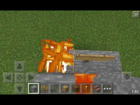 Minecraft สอนสร้างเครื่องยิงธนูไฟ