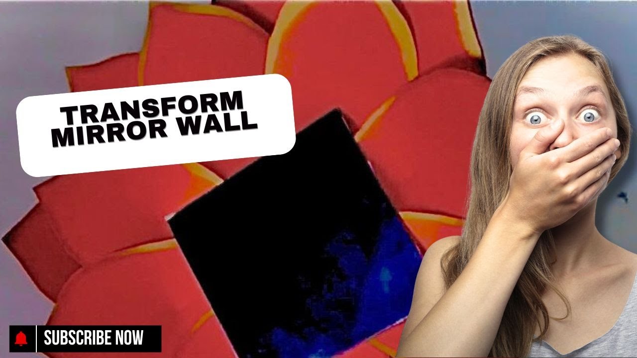 DIY Wall Mirror Ideas | Wall Transformation | DIY Mirror Wall Decor Hanging Handmade with Paper