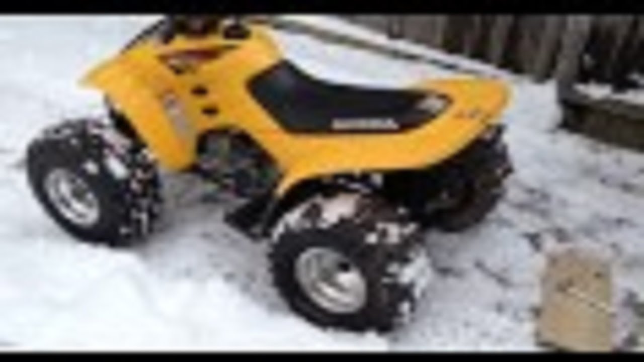 How To Adjust Remove Tighten Loosen Chain Honda TRX 90 ATV - YouTube