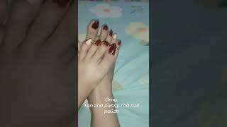 Download Lagu OMG Tan and Pussy red Nail polish #omgnails #nailpolish MP3