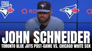 John Schneider Reacts to Blue Jays Sweeping White Sox, Bo Bichette Power & Whit Merrifield Impact