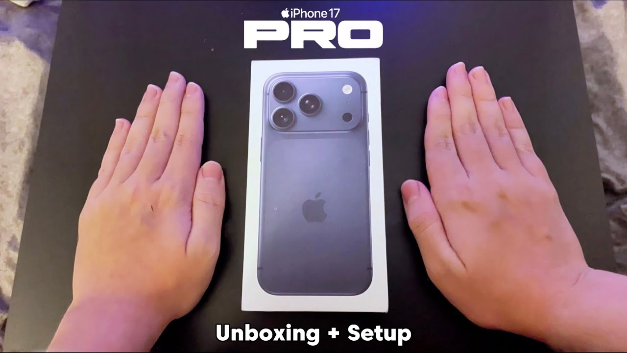 iPhone 17 Pro (Deep Blue) Unboxing & Setup