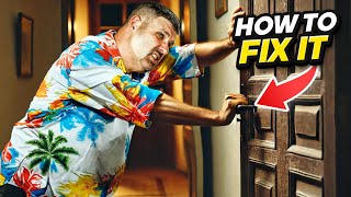 Why Won't Your Door Stay Closed?? (And How To Fix It)