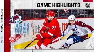 Details Avalanche @ Red Wings 2/23 | NHL Highlights 2022 Update