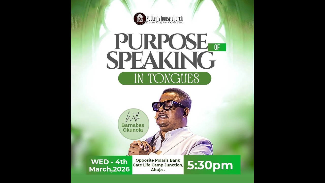 Wednesday communion service 04-03-2026Theme: Purpose Of Speaking in Tongue