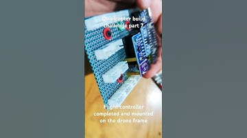 Part 7 the time where flight controller meets its resting place 😄 the frame! #inav #stm32f411 #drone