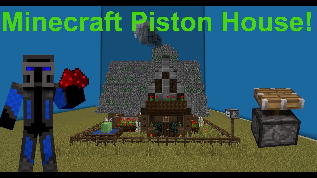 Minecraft Piston House / Minecraft Redstone House YouTube