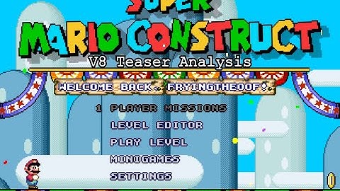 SMC V8 Teaser Analysis (Super Mario Construct)
