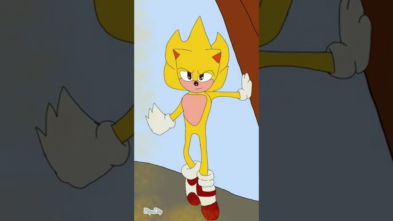 💛SUPER SONİC WITH MY OWN DRAWING KENDİ ÇİZİMİM İLE SÜPER SONİC💛