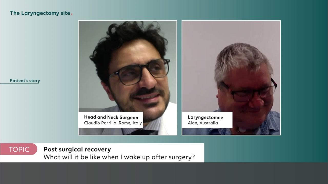 Post Laryngectomy Surgery Recovery YouTube