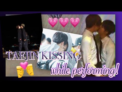 Taejin kissing while performing | Kim Taehyung x Kim Seokjin