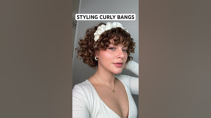 HOW I STYLE MY CURLY BANGS