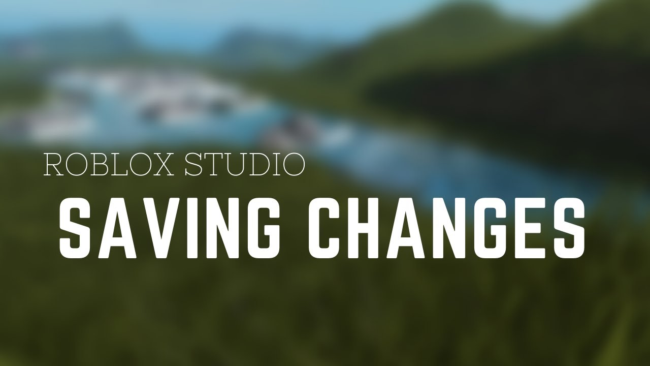 Roblox Studio | How to save a game that doesn't save changes | MP - YouTube