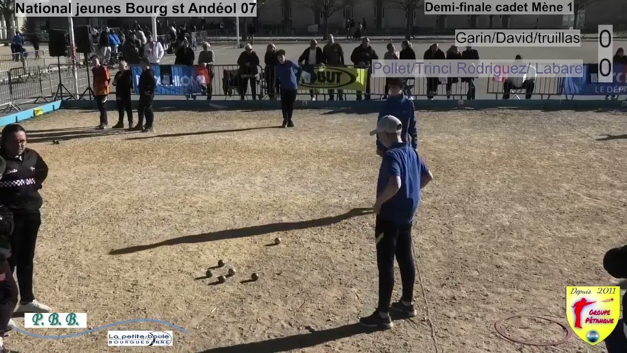 Miniature : National jeunes Bourg st Andeol jeunes Garin vs pollet