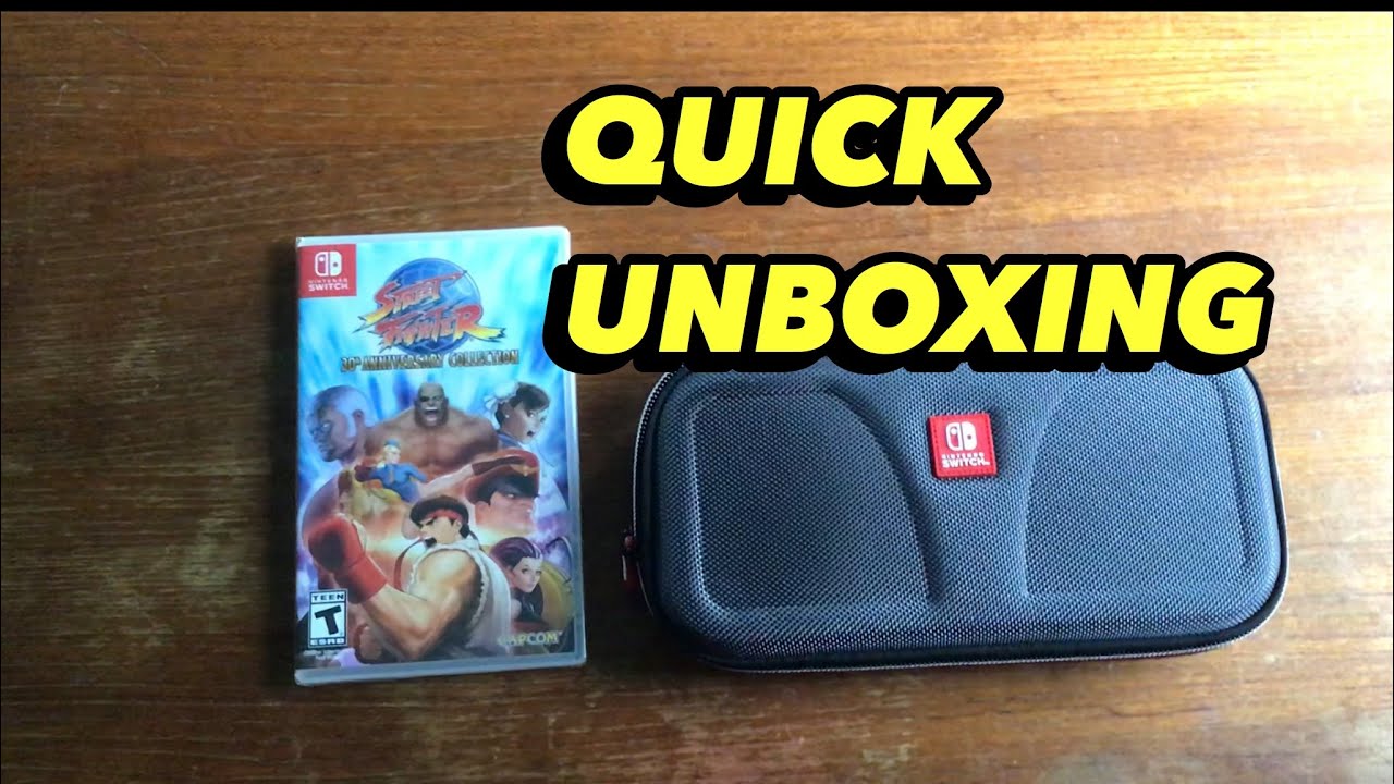 Street Fighter 30th Anniversary UNBOXING  for Nintendo Switch[Switch Lite Case Unboxing/Review]