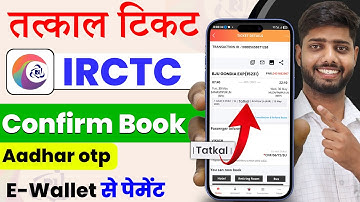 irctc tatkal ticket booking | how to book tatkal ticket in irctc | tatkal ticket booking in mobile