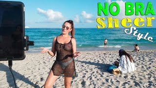 No Bra Mesh Blouse Miami Beach 2021 Braless Lifestyle