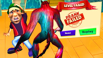 Scary Robber Home Clash New Update Halloween - Level Failed Just Hanging Around (Android, iOS)