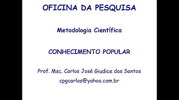 O que é o conhecimento popular?