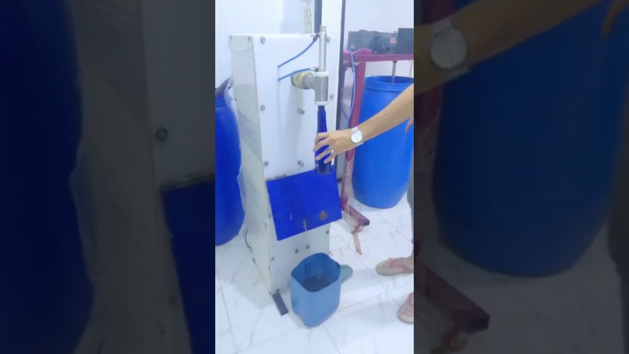 مشروع مربح من البيت | ماكينة تعبئة السوائل اللزجه او ماكينة تعبئة الصابون السائل والشامبو والكريمات