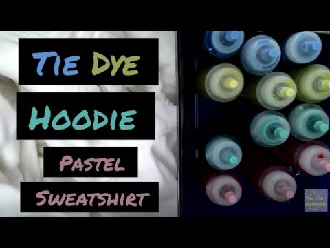 How to Tie Dye a Hoodie - Pastel Scrunch Tie Dye - YouTube