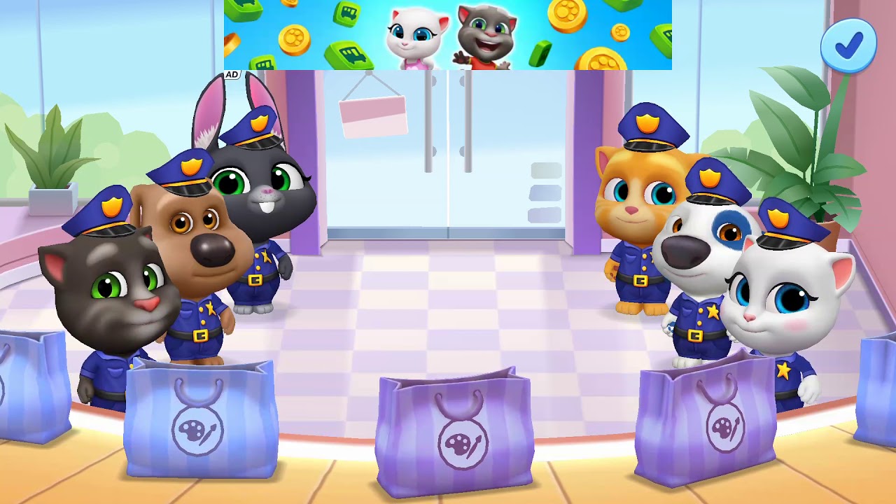 My Talking Tom Friends POLICE Friends Part 08 Gameplay Walkthrough by