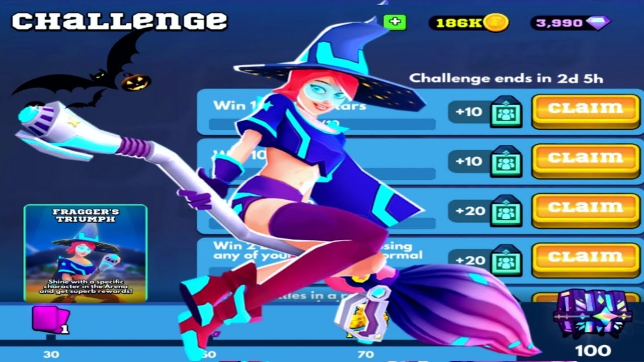 Frag Pro Shooter - Gameplay 68  Legendary Chest Opening - Fragger'sTriumph Stella 🦹‍♀️