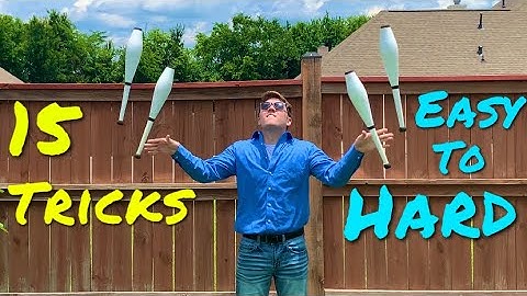 4 CLUB JUGGLING TRICKS