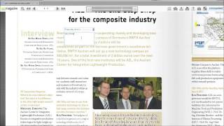JEC Composites Magazine digital edition - Notes tutorial
