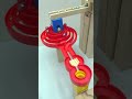 Rolling Marbles on Wiggly Wooden Tracks | ASMR 🔘🌊 #MarbleRun #ASMR