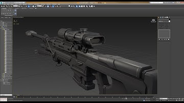 Halo Sniper Rifle Speed Modeling in 3ds Max - High Poly (PART 1/3)